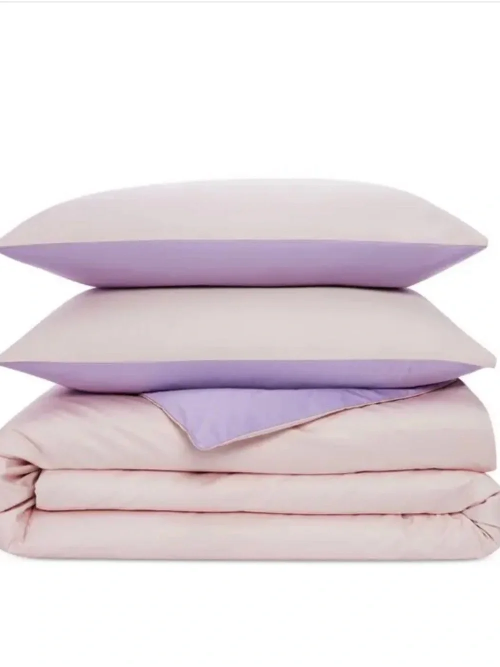 🧡 Aqua Reversible Egyptian Cotton Queen Duvet Cover Set Mauve Morn Wisteria